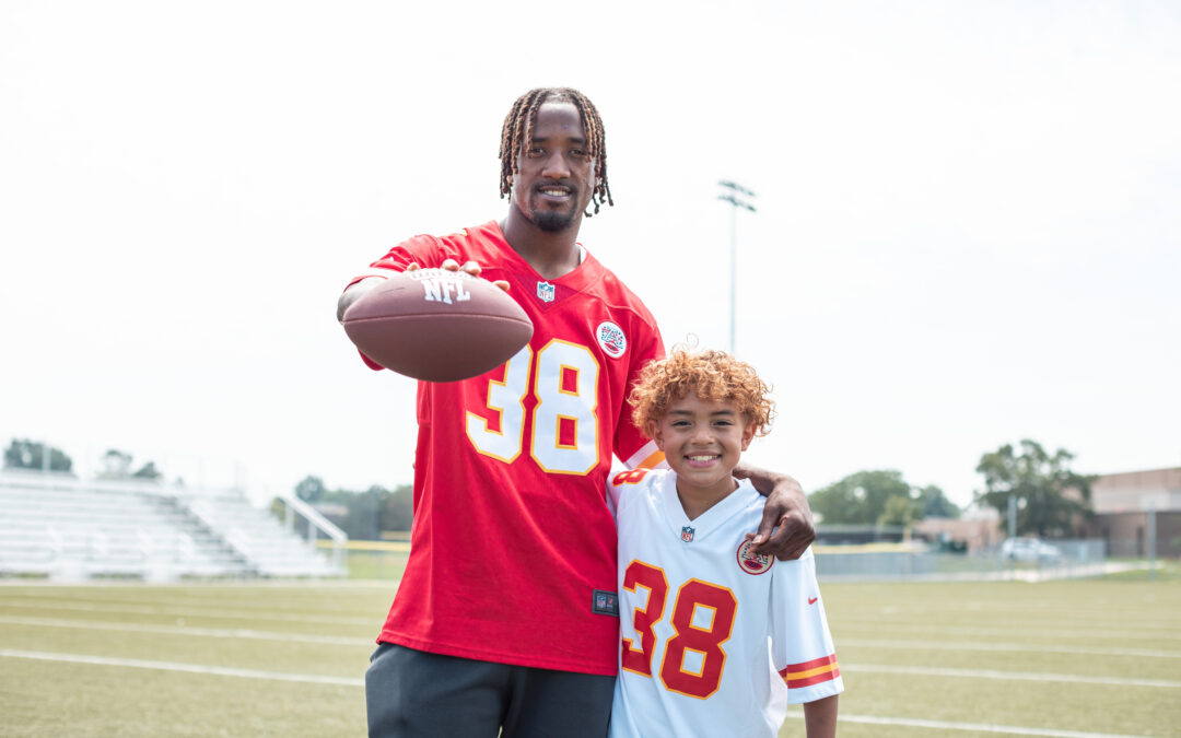 L’Jarius Sneed, cornerback for the Kansas City Chiefs scores another season with Big Brothers Big Sisters, announces new partnership with Zarda Bar-B-Q